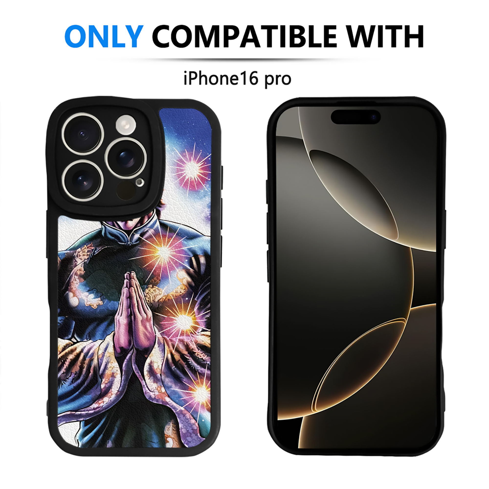（画像用） 北斗の拳 Fist of the North Star 【iPhone 16シリーズ対応】シリコンスマホケース（レザー調） 材質：シリコン